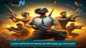 اشحن شدات ببجي موبايل 2025 بأمان واستعد للأسلحة والأزياء الجديدة